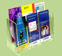 expandastand expanda stand expand-stand retail displays Point of Purchase book and magazine counter display stands made of acrylic  Exhibitor magazine Corporate Event stand 