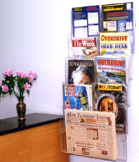 wall mounted expanda stand combinations magazine stand display